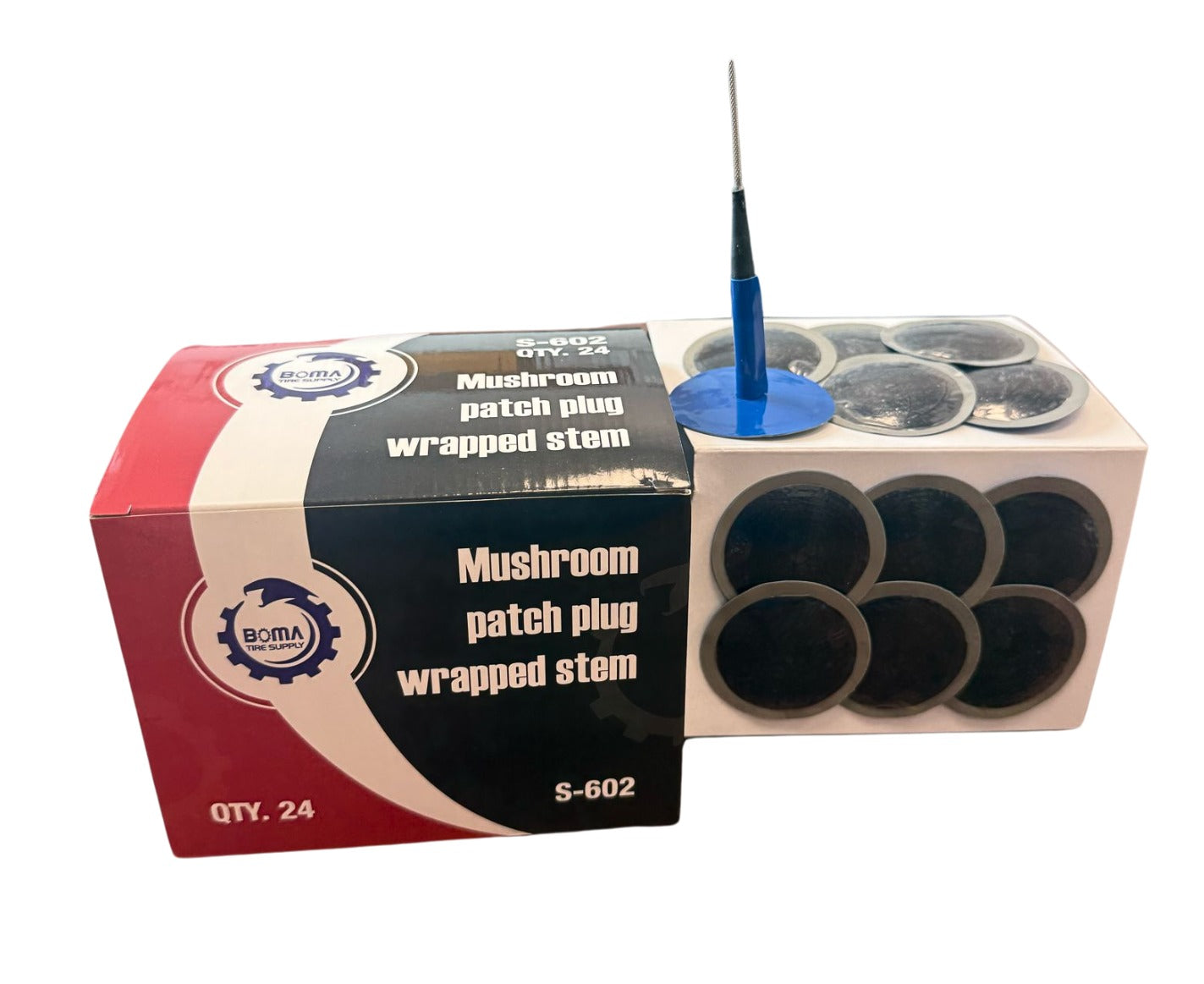 BOMA S-602 Patch & Plug 1/4" Stem (24PCS)
