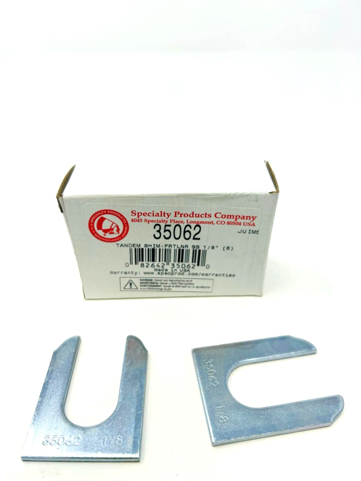 SHIMS 35062 FRTLNR SS 1/8" - (6 PCS)
