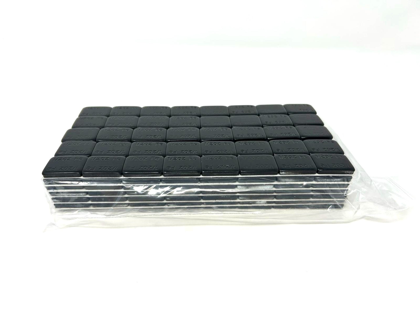 1/2OZ WHEEL WEIGHTS BLACK STICK-ON ADHESIVE TAPE LEAD-FREE 280PCS