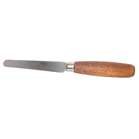 Skiving Knife, Flex Round Tip, Wooden Handle 1 PCS