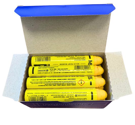 Markal B YELLOW Tire Chalk Paint Stik Crayons (12PCS)