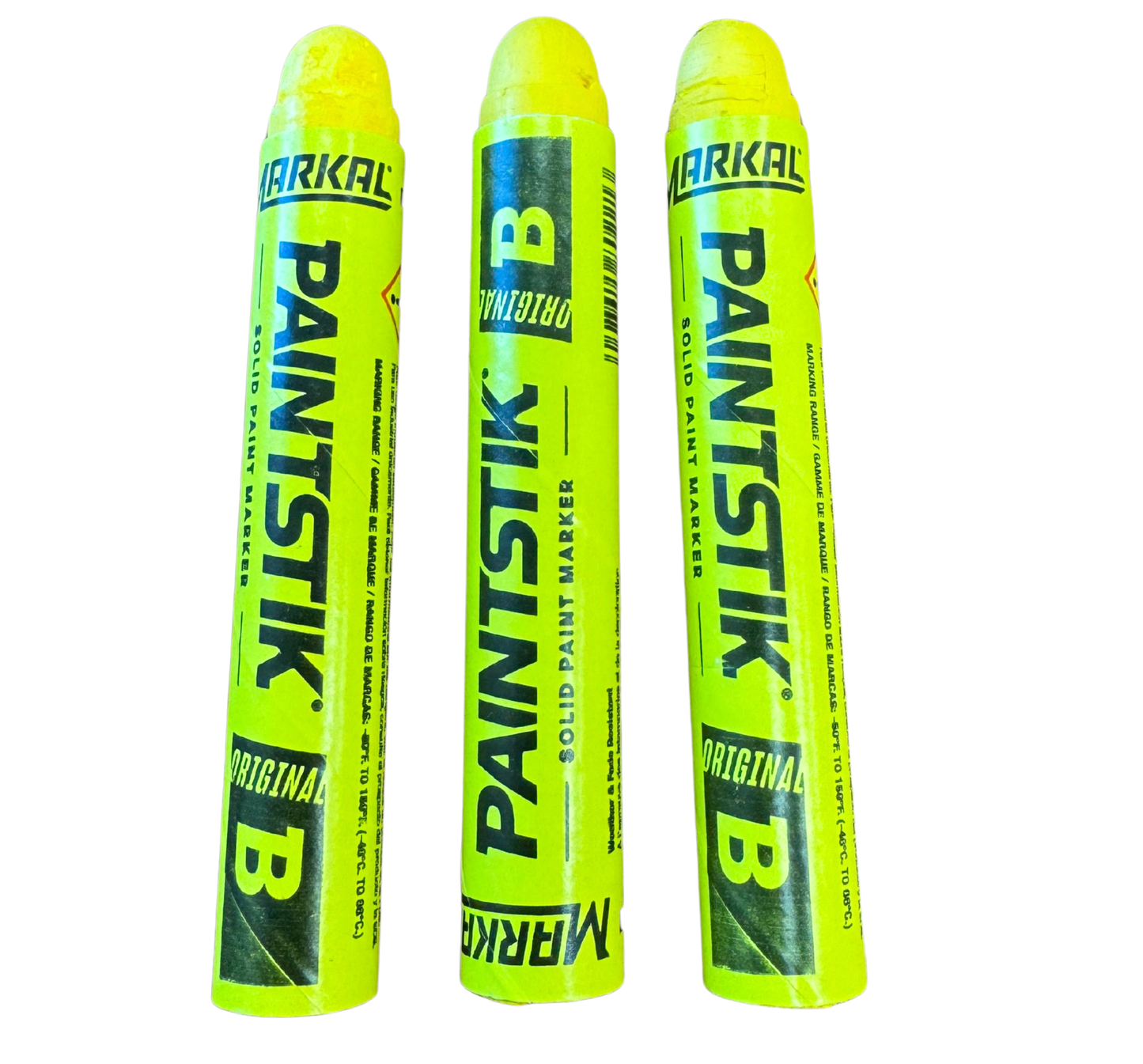 Markal B YELLOW Tire Chalk Paint Stik Crayons (12PCS)