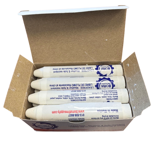 Boma Tire Chalk White 12 PCS