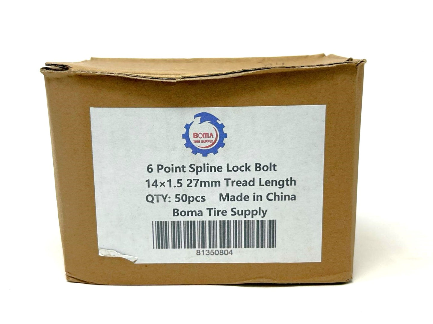 Spline Lug Bolts 14x1.5 - 27MM Thread Length - (50 PCS)