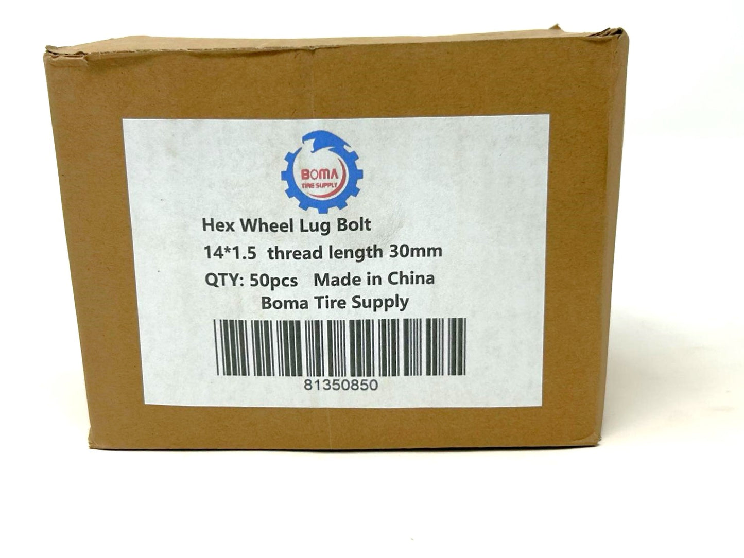 Hexagon Lug Bolts 14x1.5 - 30MM Thread Length - (50 PCS)