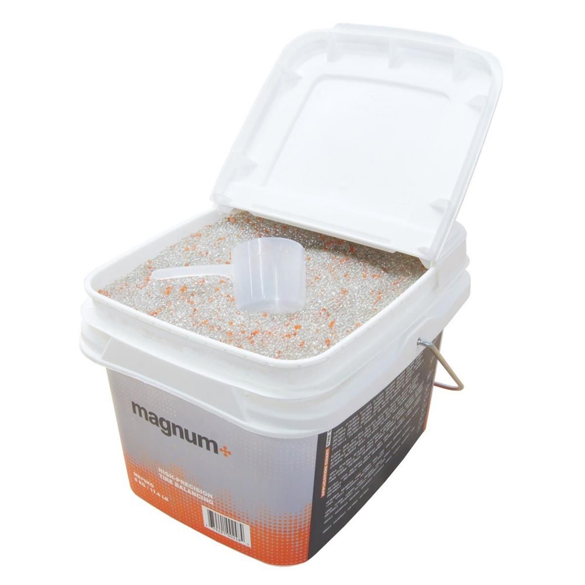 Martin Industries 17.6 lb / 8 kg Bulk tub of MAGNUM+ Tire balancing beads
