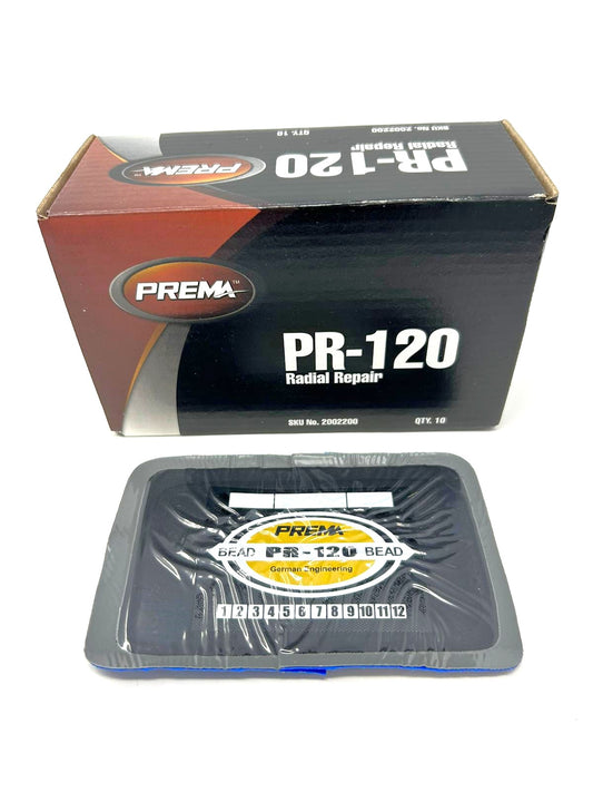 PREMA PR-120 Radial Tire Patches 5" x 3-1/4" 2-Ply (10 PCS)