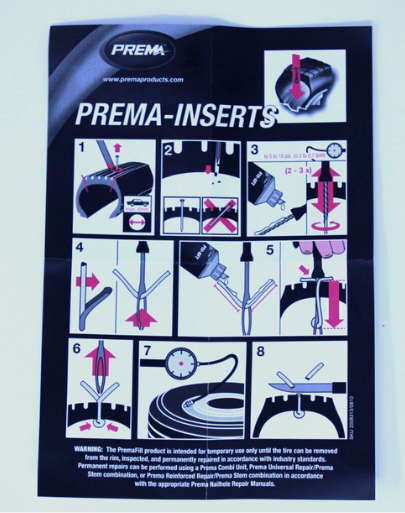 PREMA PRI-2 Tire Plug Inserts - 3-3/4 inches Long, (50 Repair Units) - USA