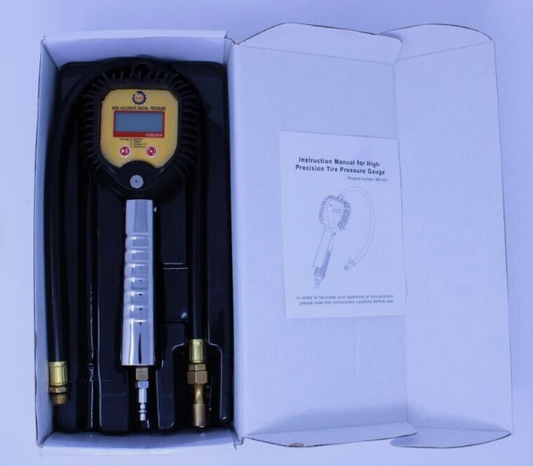 Digital Tire Inflator Pressure Gauge (255 PSI), Heavy Duty Air Compressor