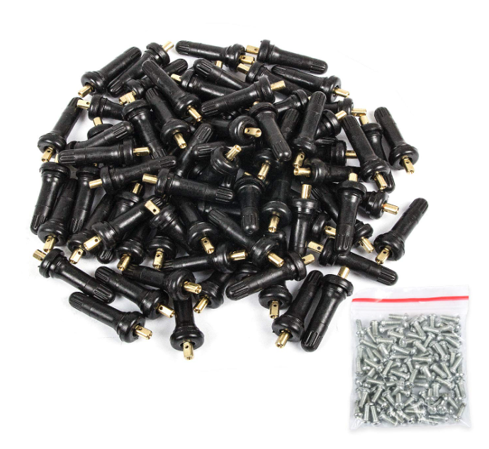 TPMS 414 Rubber Snap-In Sensor Valve Stem 50PCS