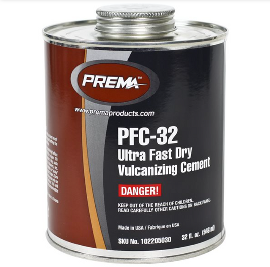 Prema PFC-32 Ultra Fast Dry Vulcanizing Cement (32Oz)