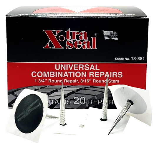 Xtra Seal 13-381 Universal Combination Patch 1 3/4 in. (5/32 in. Stem) 20/box