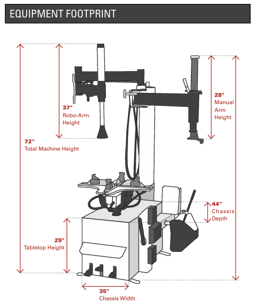COATS RC-55 AIR Rim Clamp Tire Changer