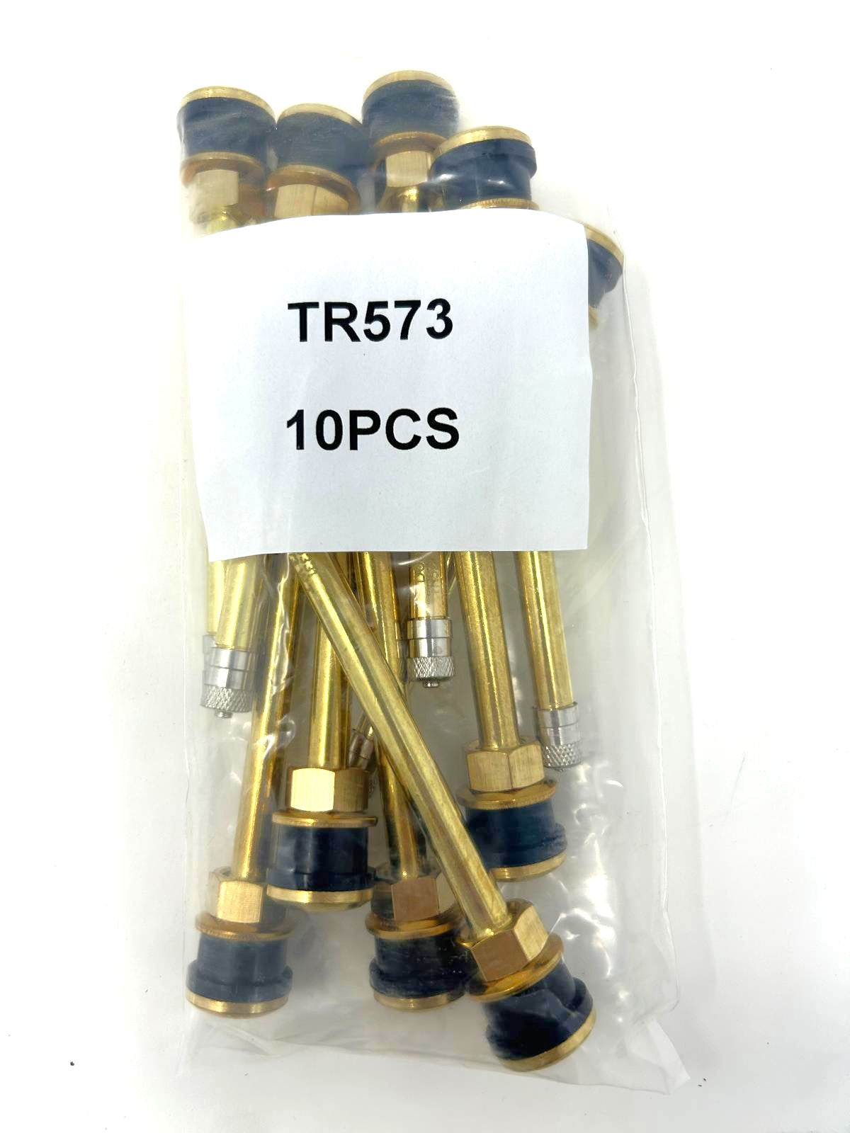 TR573 4-3/8" Brass Clamp-in Tubeless Truck Valve Stem 10PCS